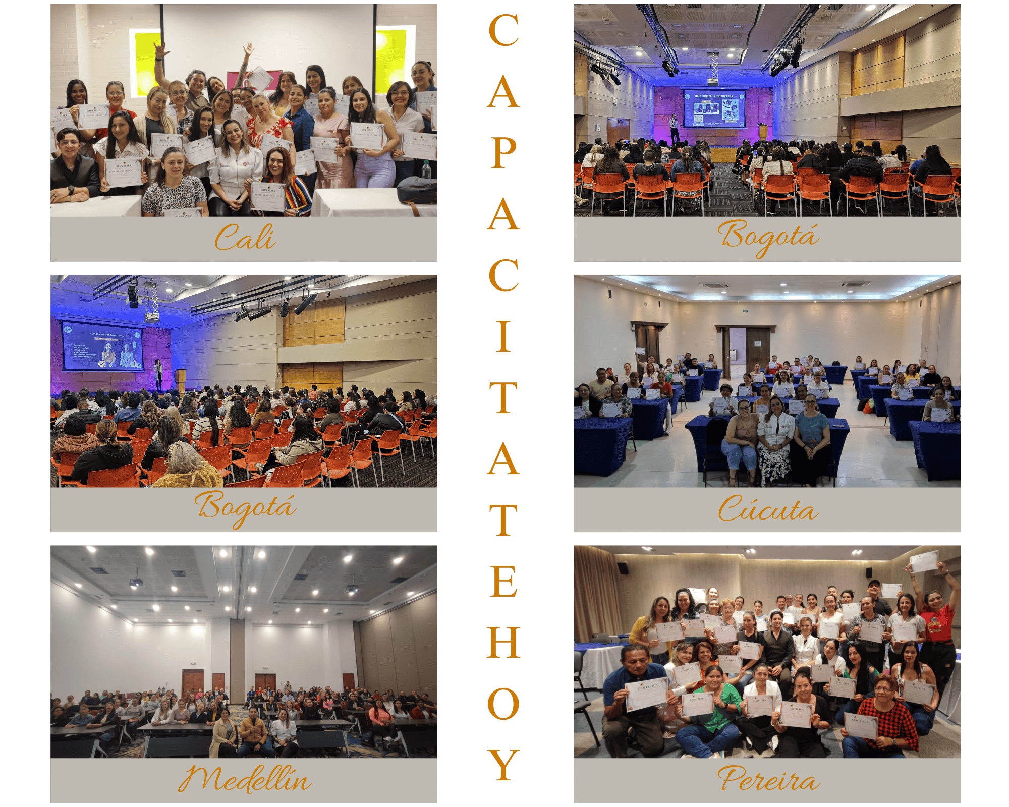 Collage de fotos horizontal de viajes color azul 1